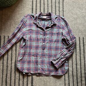 J. Crew Plaid Button-Up Shirt